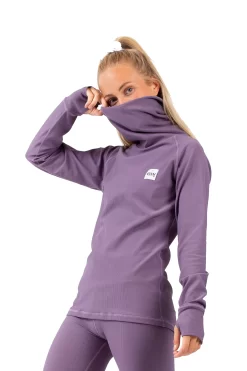 Eivy Icecold Gaiter Rib Top Deep Purple